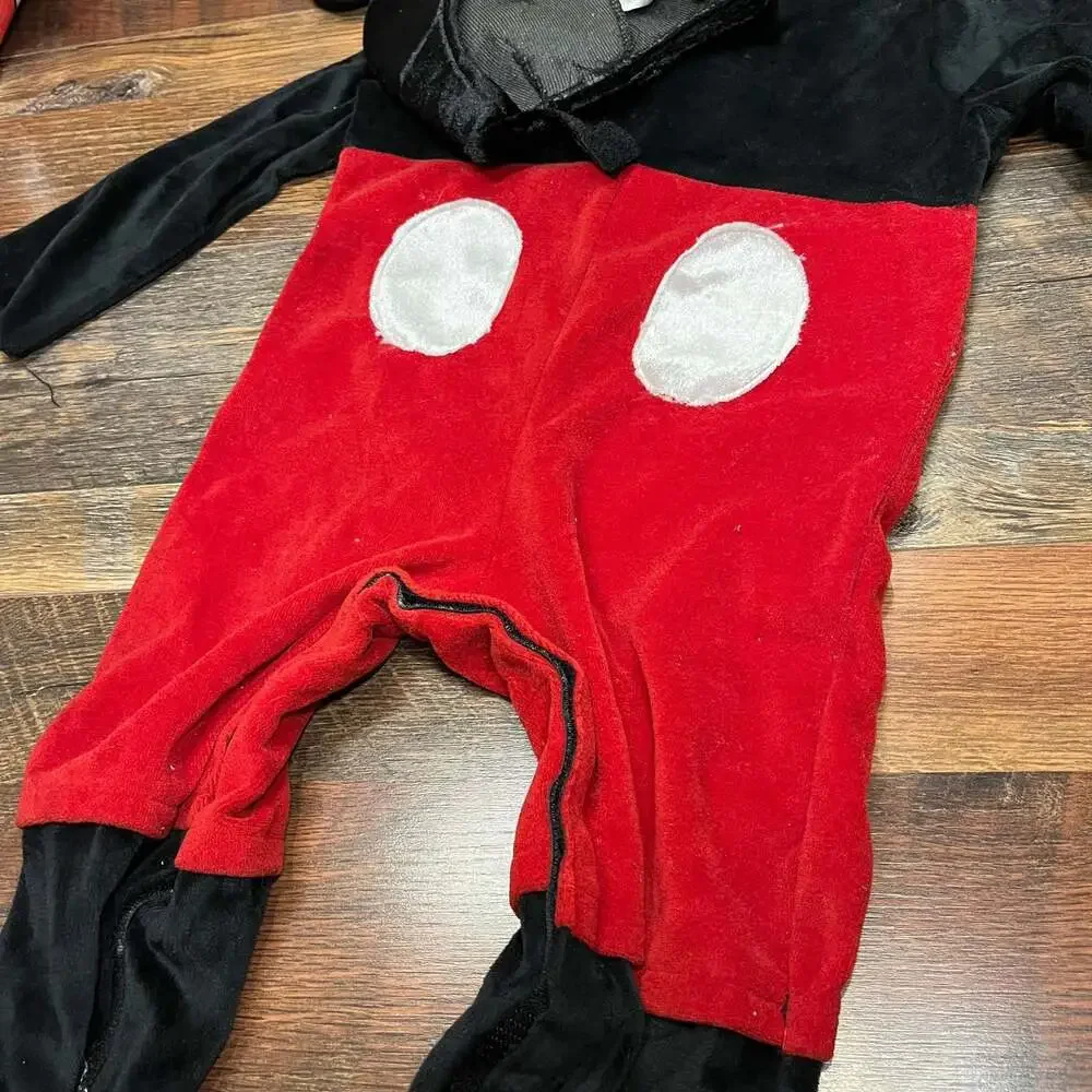 Disney Store Mickey Mouse Plush Costume Baby Toddler 6-12 Months Halloween - Picture 3 of 4